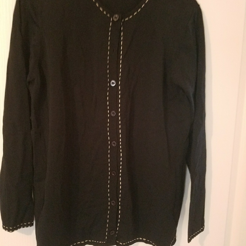 Black maternity cardigan